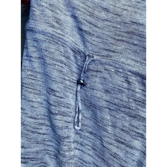 Nic + Zoe Medium Gray Blue Open Front Duster Cardigan Sweater Boho Women Geo - Picture 6 of 13